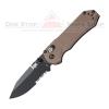 Benchmade Heckler & Koch 14716SBK-1 Mini Drop Point - Partially Serrated / Sand Handle