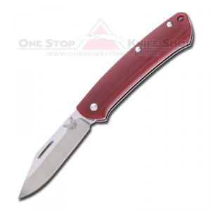 Benchmade 318-1 Proper Slip Joint - Clip Point / Red G10 Handle