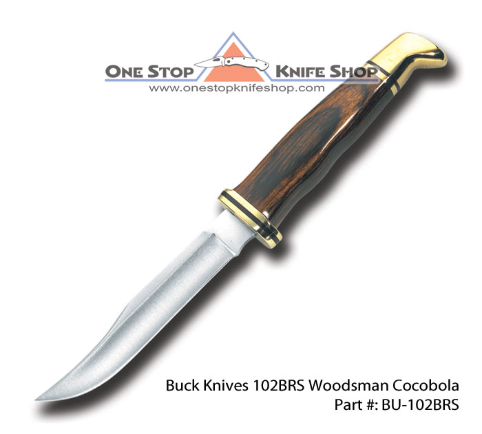 DISCONTINUED Buck Knives 102BRS Woodsman Cocobola.