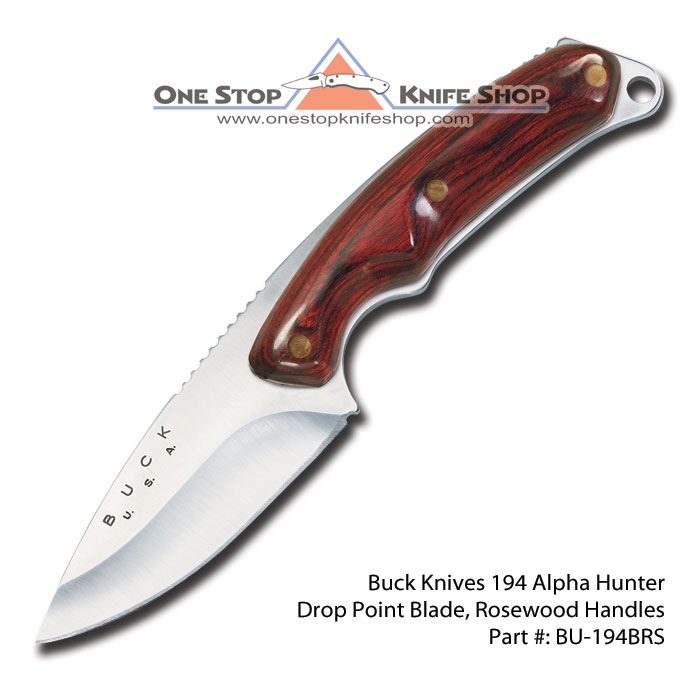 Love This : DISCONTINUED Buck Knives 194BRS Alpha Hunter - Drop Point Blade...